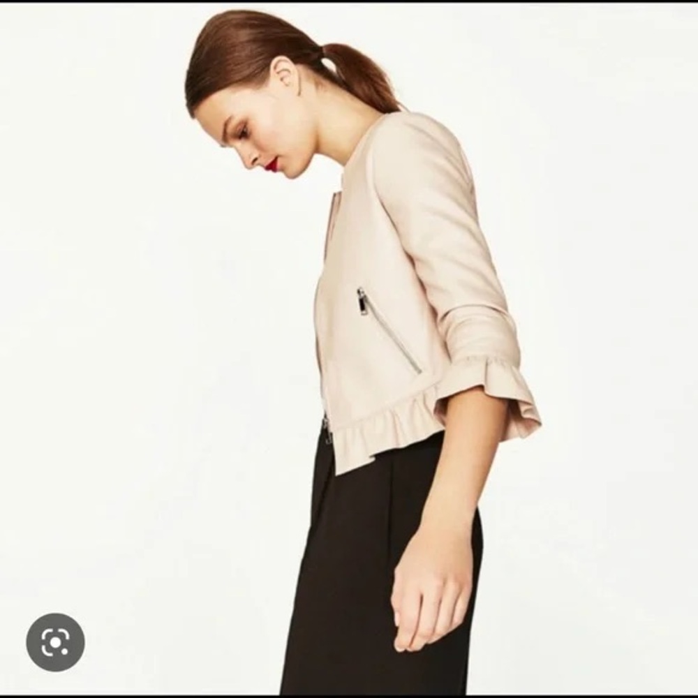 Zara Ruffle Hem Jacket - Picture 4 of 11